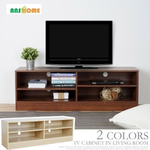 兩色可選《AnsHome》四格Forest電視櫃 (胡桃